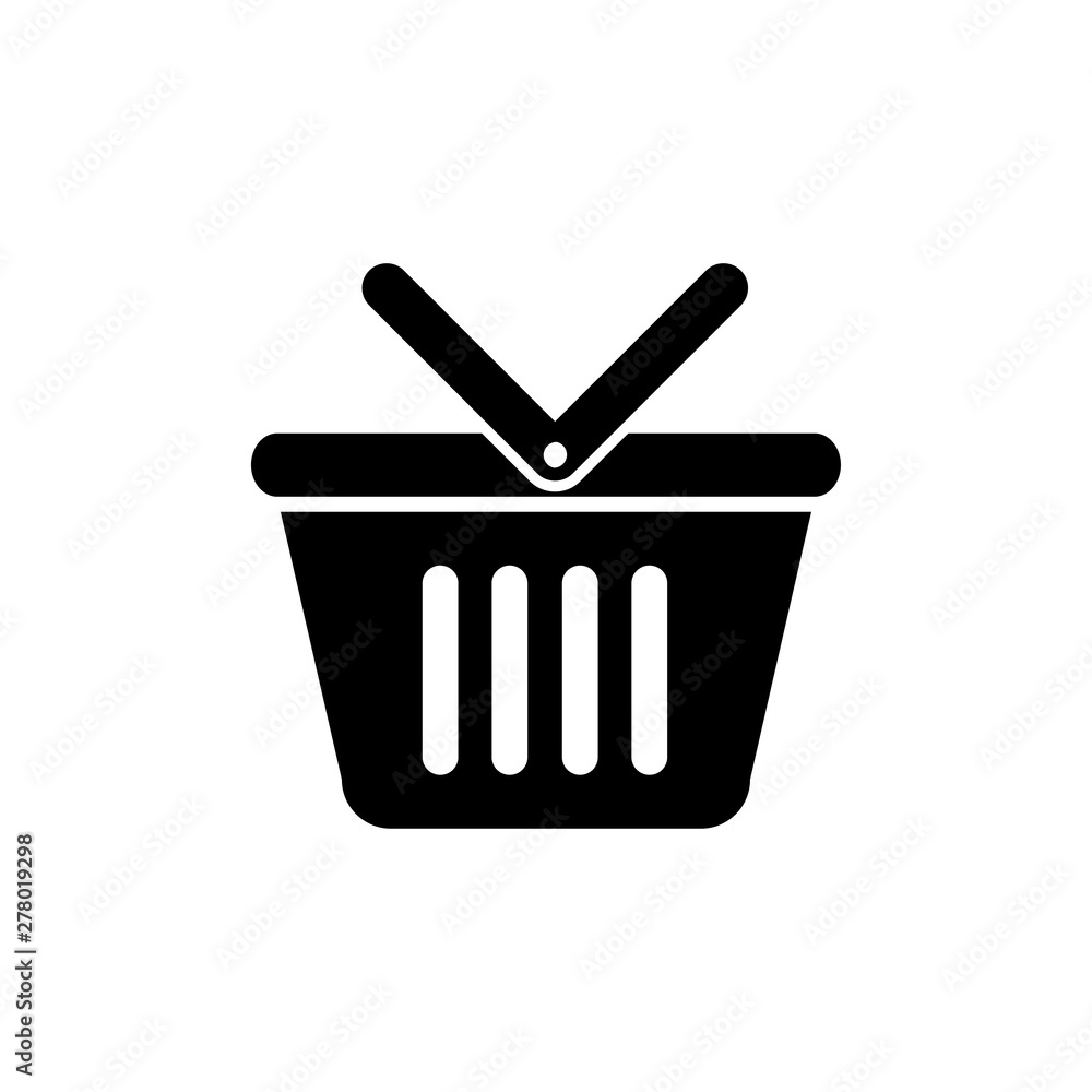 Shopping basket case illustration icon Shopping basket case illustration icon