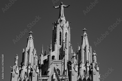 The beauty of the Temple of the Sacred Heart in Barcelona