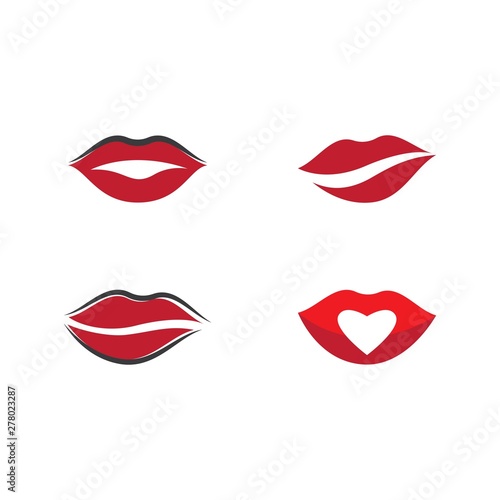 Beauty lips women icon