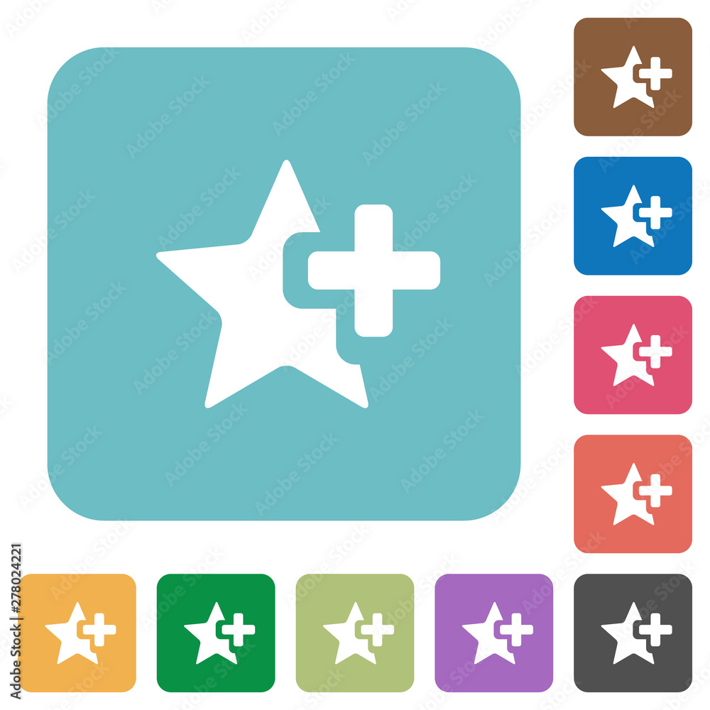 Add star flat round icons Add star flat round icons