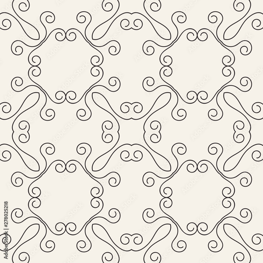 Seamless geometric pattern. Black and white ornamental background. Endless repeating ornate modern art deco texture for wallpaper, packaging, banners, invitations, business cards, fabric prints Seamless geometric pattern. Black and white ornamental background. Endless repeating ornate modern art deco texture for wallpaper, packaging, banners, invitations, business cards, fabric prints