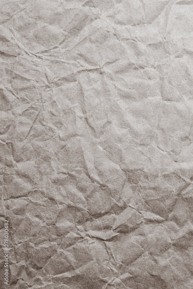 Brown crumpled paper for background Brown crumpled paper for background