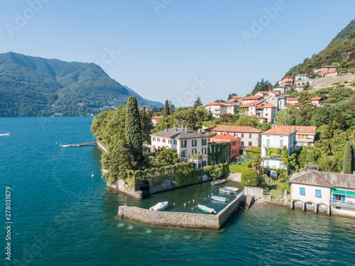 Lake of Como, house of George Clooney. Laglio (Italy) 