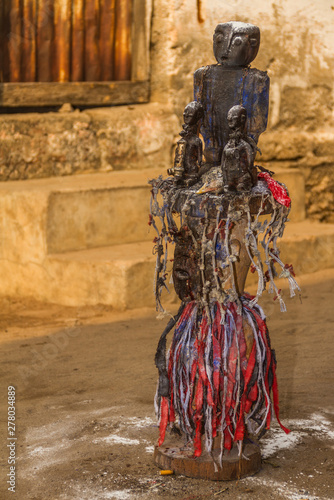 voodoo statue in Ebnin, Africa