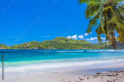 beach and tropical sea  Seychelles 