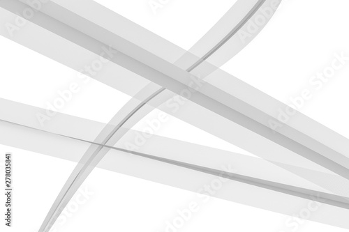 Fototapeta Naklejka Na Ścianę i Meble -  The transparent waving lines, element backgrounds, 3d rendering.