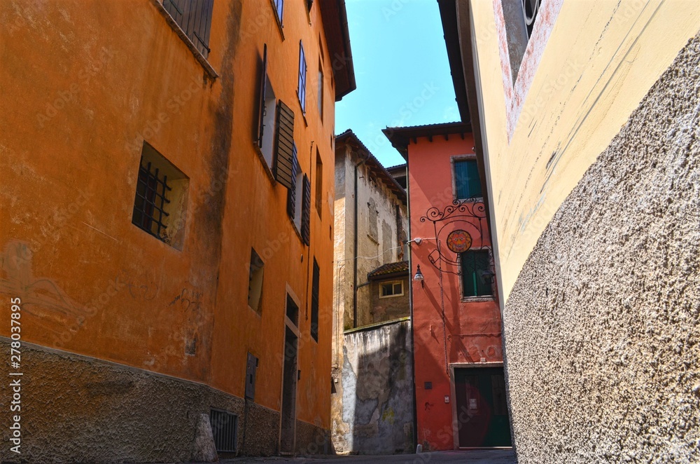 narrow street in  italy