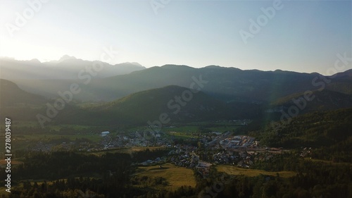 Mountain dusk on a slovenian valley © Luca