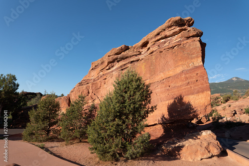 Balanced Rock Sandstone rock formation in Colorado