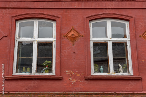 Windows at the traditional historic village of Ribe on Jutland, Denmark © fotoember
