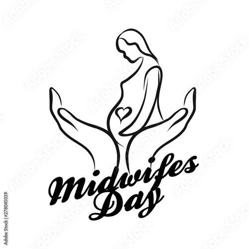 Midwifes Day Logo Symbol
