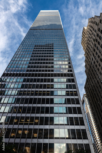 Modern skyscrapers in Manhattan  New York City  USA