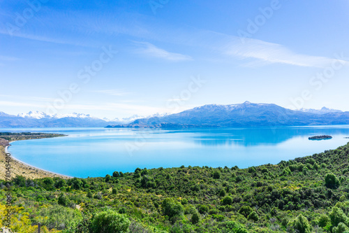 El lago mas impresionante en el que jamás he estado. Aguas puras y libres dan paso a la creación del río Baker. Río mas caudaloso de Chile. photo