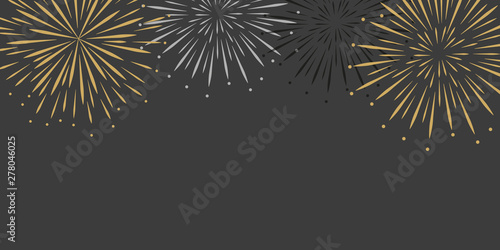 fireworks celebration background with copy space vector illustration EPS10