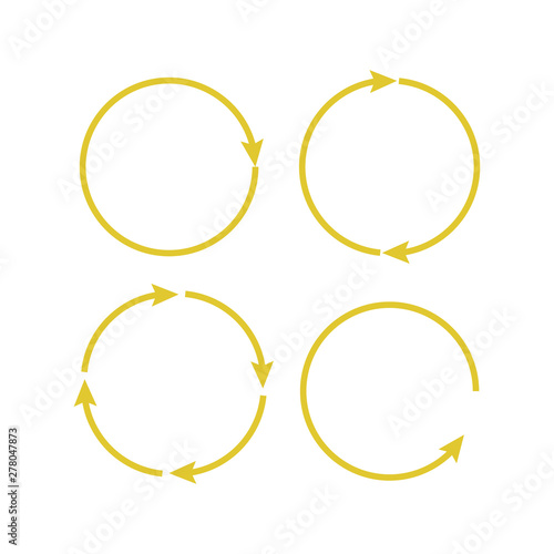 circular arrows. Arrows business infographic vector