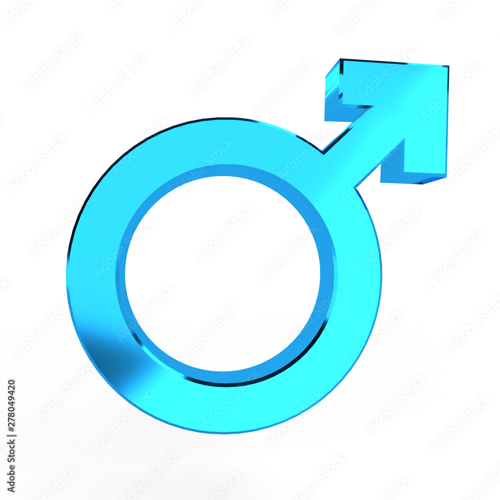Gender man symbol. Mars symbol isolated 3D illustration. Gender man symbol. Mars symbol isolated 3D illustration.