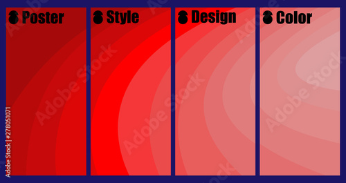 Set of square brochure design . Rectangle template brochure, report, catalog, magazine. Brochure layout modern abstract background. Line with the change in color tone. One picture per set.