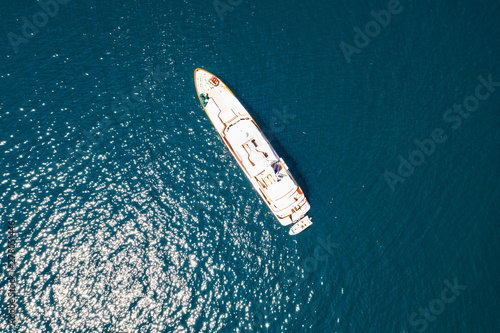 Aerial view of the boat in the sae © magdal3na