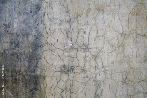 Texture of old gray concrete wall for background