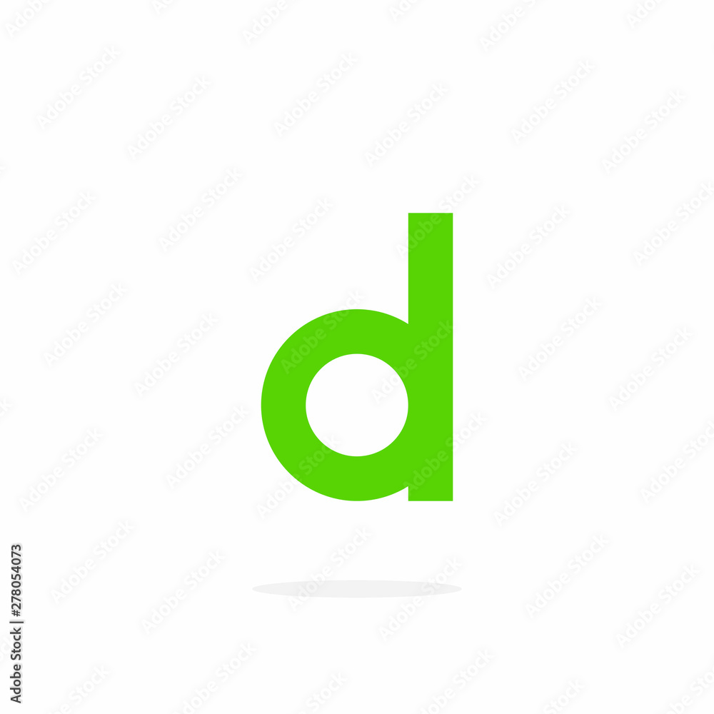 Vector Logo Letter D Round Sans Serif Lowercase Vector Logo Letter D Round Sans Serif Lowercase