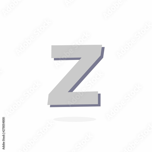 Vector Logo Letter Z Stone Rock