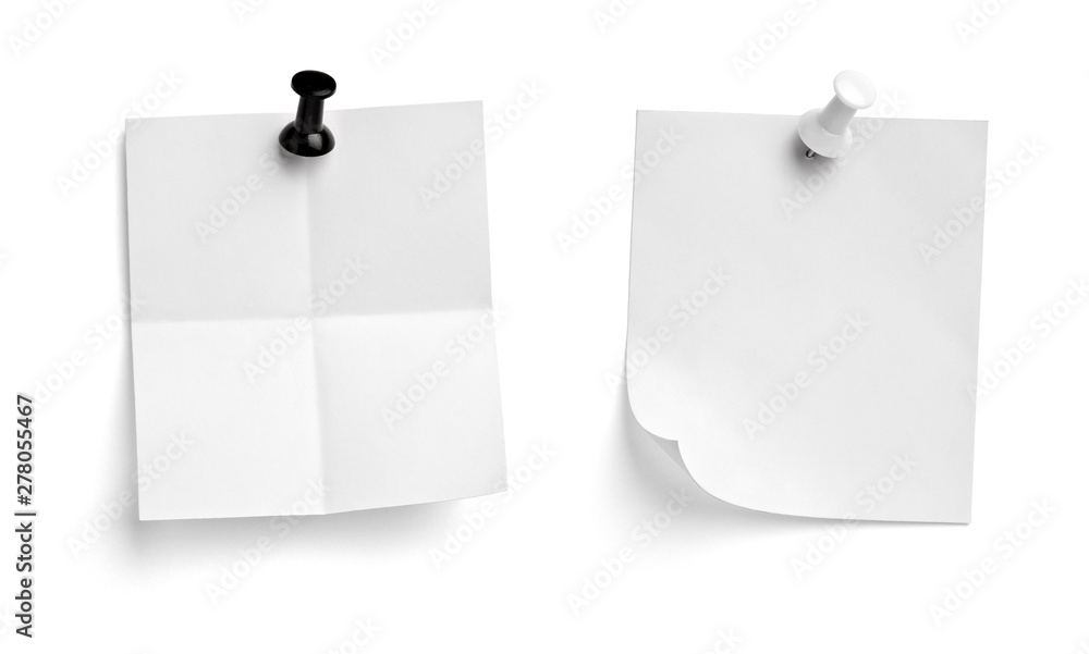 note paper push pin message red white black note paper push pin message red white black
