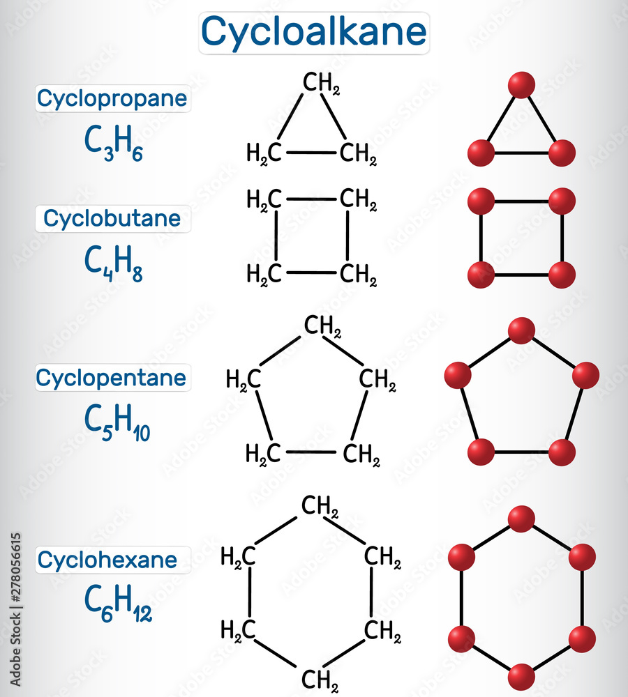 Cyclobutane Structural Formula