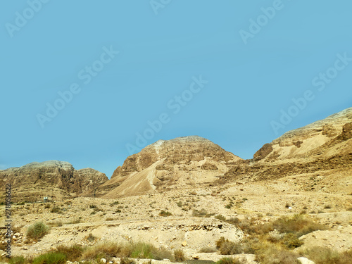 Negev desert landscape with hills and mountains