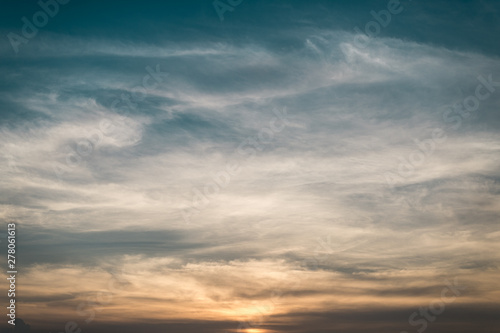 beautiful sunset in sunday morning © pariwatpannium