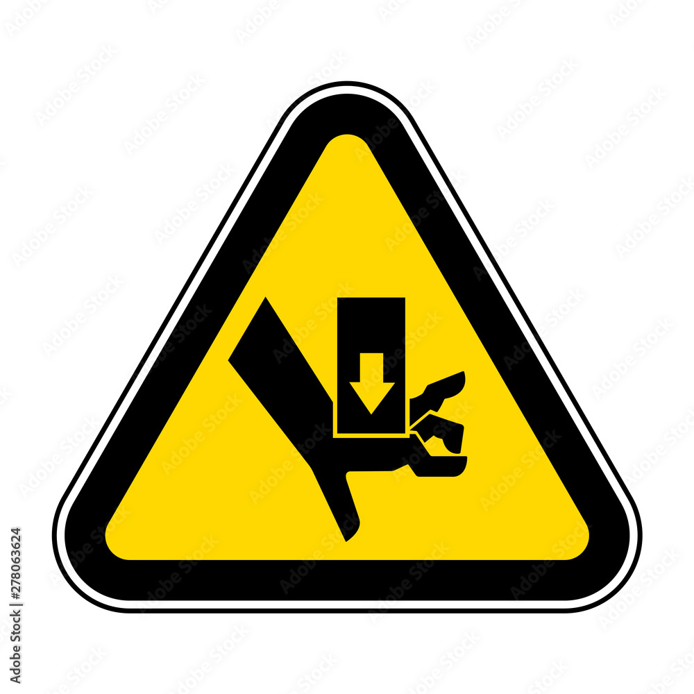 Hand Crush Force from Above Symbol Sign, Vector Illustration, Isolate On White Background Label .EPS10 Hand Crush Force from Above Symbol Sign, Vector Illustration, Isolate On White Background Label .EPS10