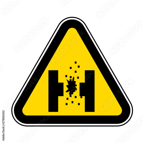 Danger Of Molten Metal Symbol Sign Isolate On White Background,Vector Illustration EPS.10