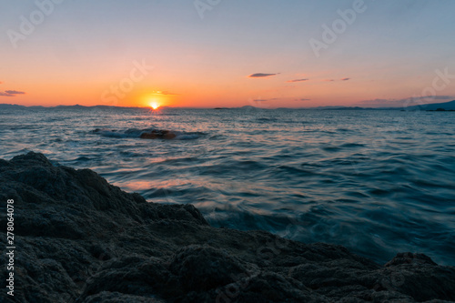 beauty summer sunset at the sea