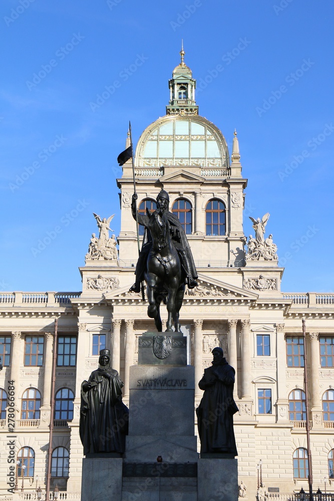 praha, Národní muzeum, architecture, building, city, landmark, europe, tourism, palace, museum, historic,