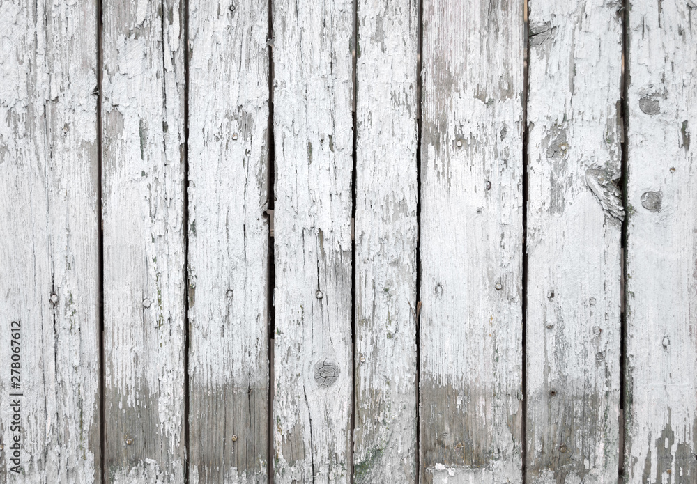 Naklejka premium white paint fence wood texture