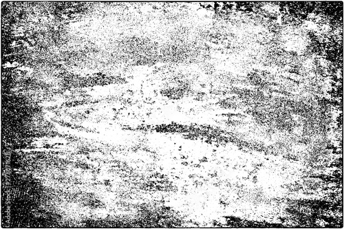 Grunge background black and white. Vector texture of scratches, chips, cracks. Monochrome gloomy pattern of the old surface.