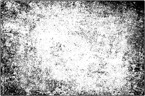 Grunge background black and white. Vector texture of scratches, chips, cracks. Monochrome gloomy pattern of the old surface.