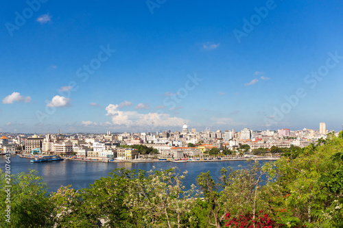 Panoramic views of Havana Cuba