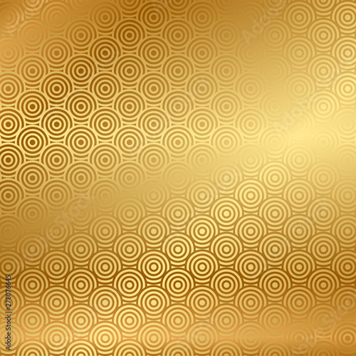 Vector gold background with pattern