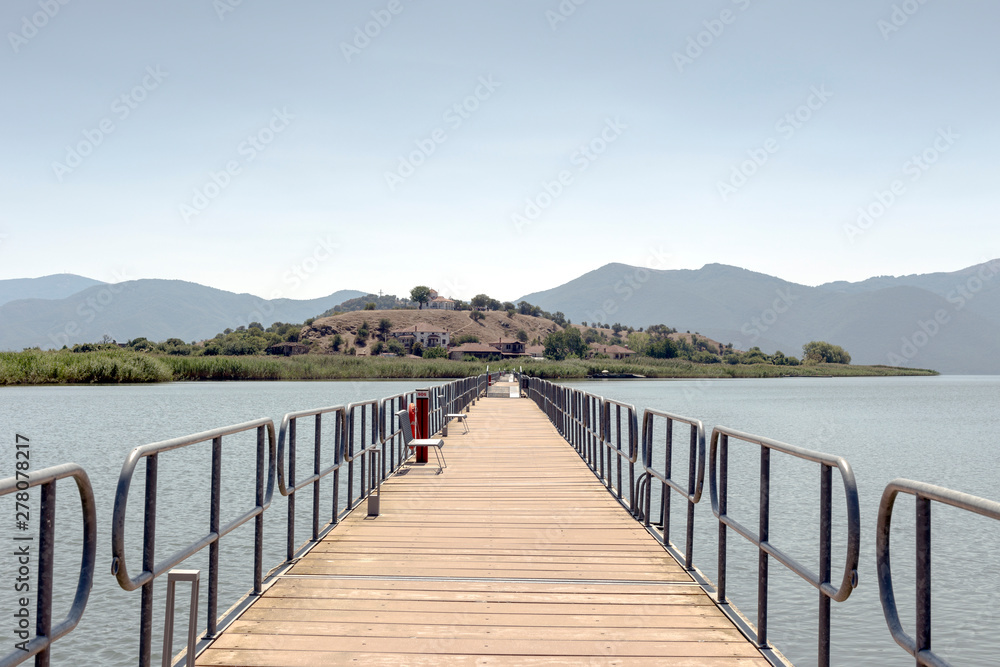 Panorama of a mountain lake (Macedonia, northwest Greece) Panorama of a mountain lake (Macedonia, northwest Greece)
