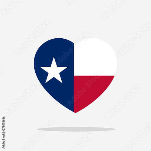 Texas Flag icon sign template color editable. Texas national symbol vector illustration for graphic and web design.