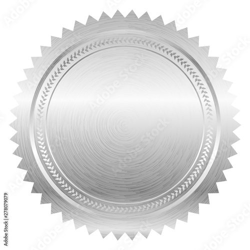 Vector illustration of silver seal