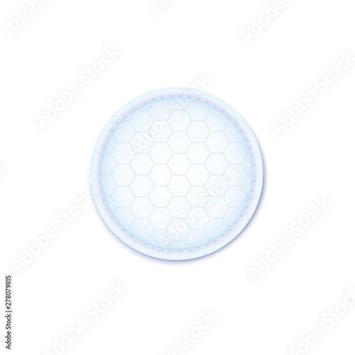 Cotton pad for hygiene and makeup removal