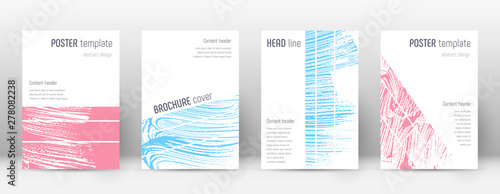 Cover page design template. Geometric brochure lay