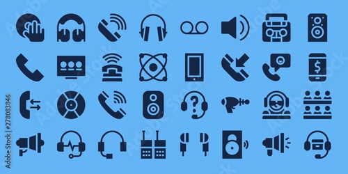 speaker icon set