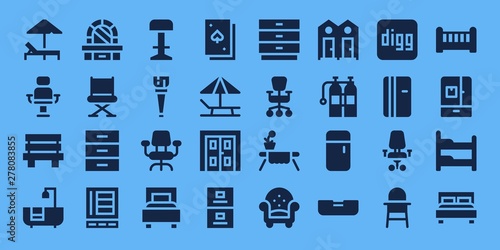 furniture icon set