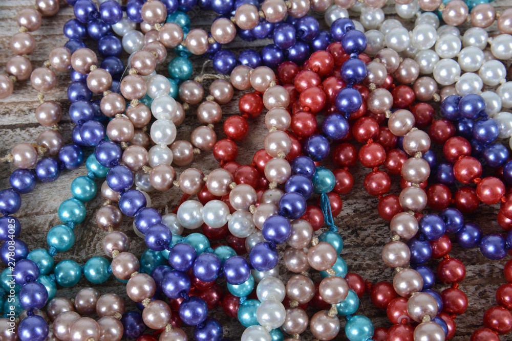 Background of colorful beads on the table. Background of colorful beads on the table.