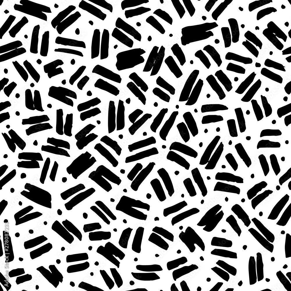 Abstract Seamless Pattern. Brush Strokes. Abstract Seamless Pattern. Brush Strokes.