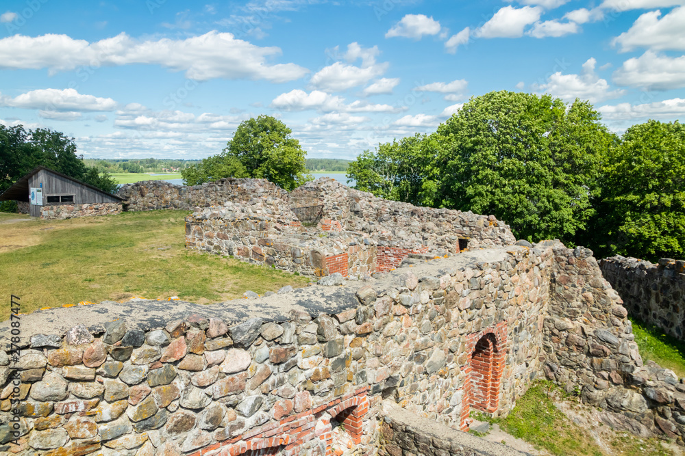 Kuusisto castle ruins at sunny summer day in Kaarina, Finland. Kuusisto castle ruins at sunny summer day in Kaarina, Finland.