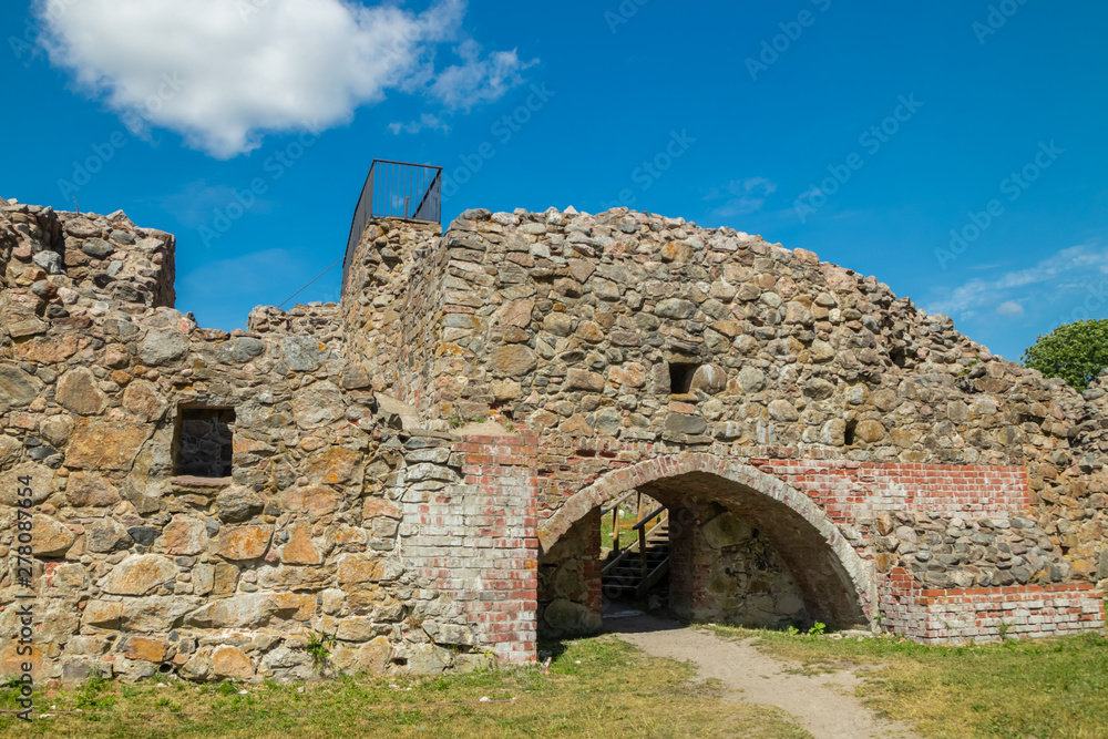 Kuusisto castle ruins at sunny summer day in Kaarina, Finland. Kuusisto castle ruins at sunny summer day in Kaarina, Finland.