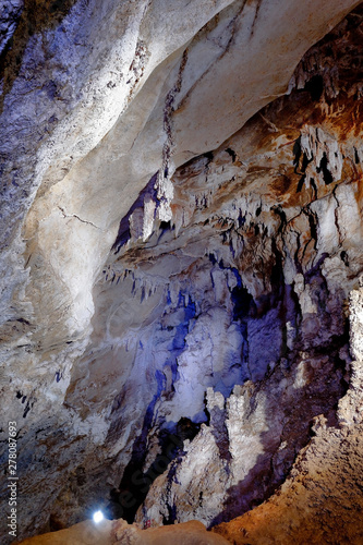 Mysterious view inside the cave of Huagapo in Tarma